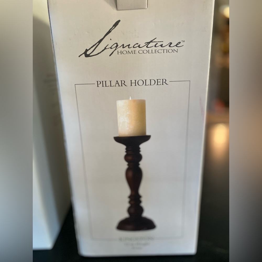 Wooden Candle Holders (set)